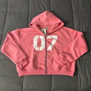 07even Brand “07” Zip-Up Hoodie